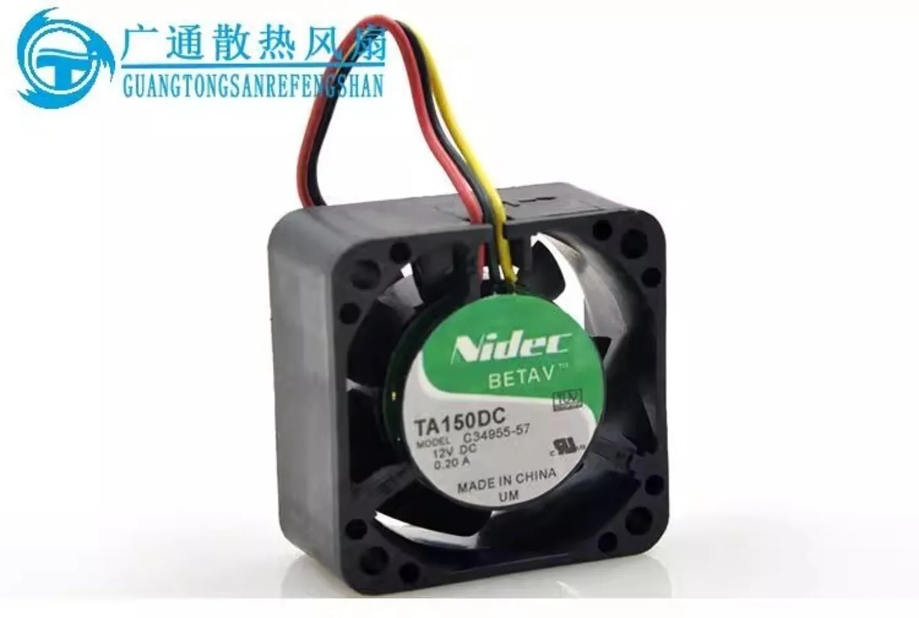 For NIDEC TA150DC C34955-57 4028 DC12V 0.29A 4CM 3-Pin Server Cooling Fan