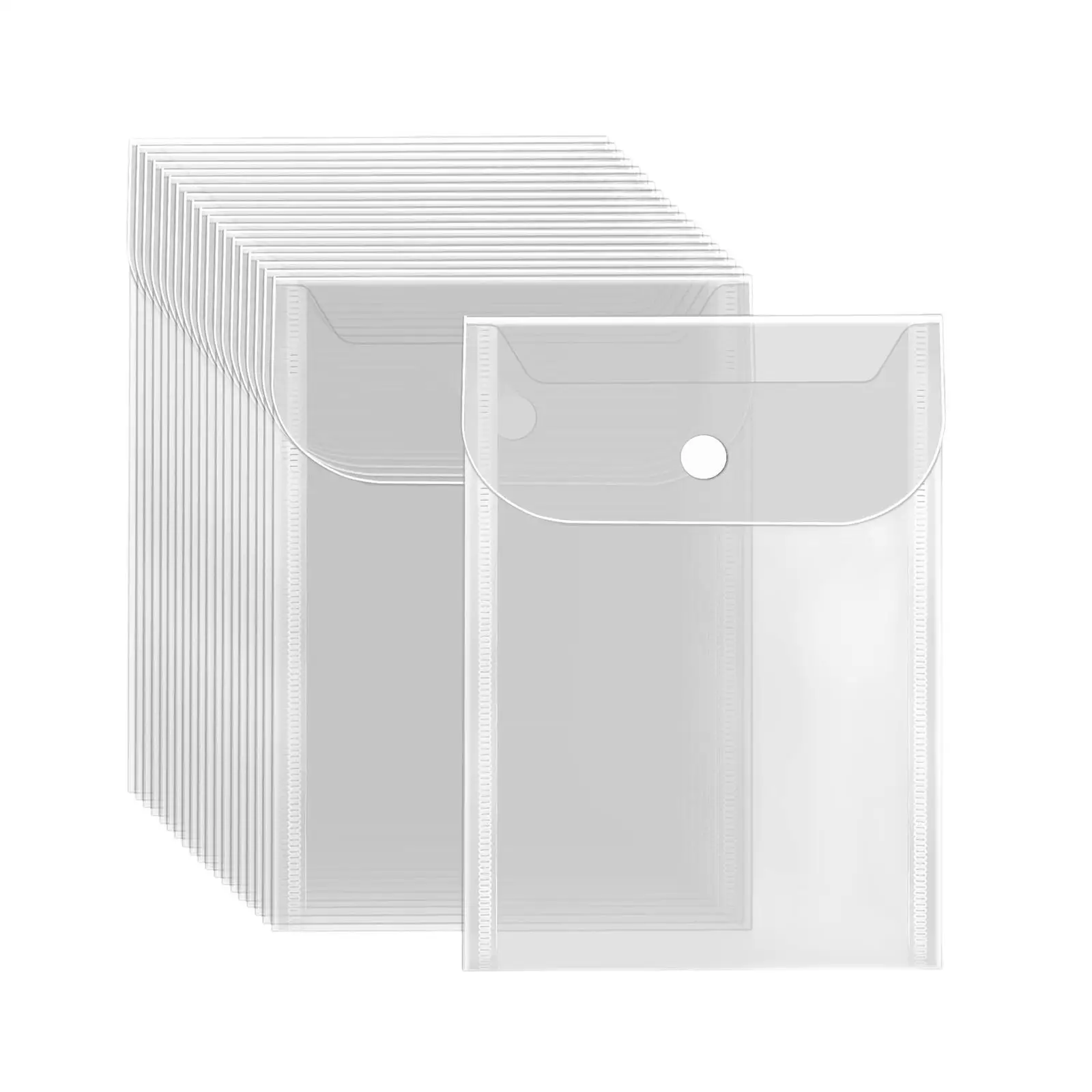 20x Clear Stamp and Die Storage Pockets File Folder for Information Paper Crafting Dies Embossing Newspapers Scrapbooking
