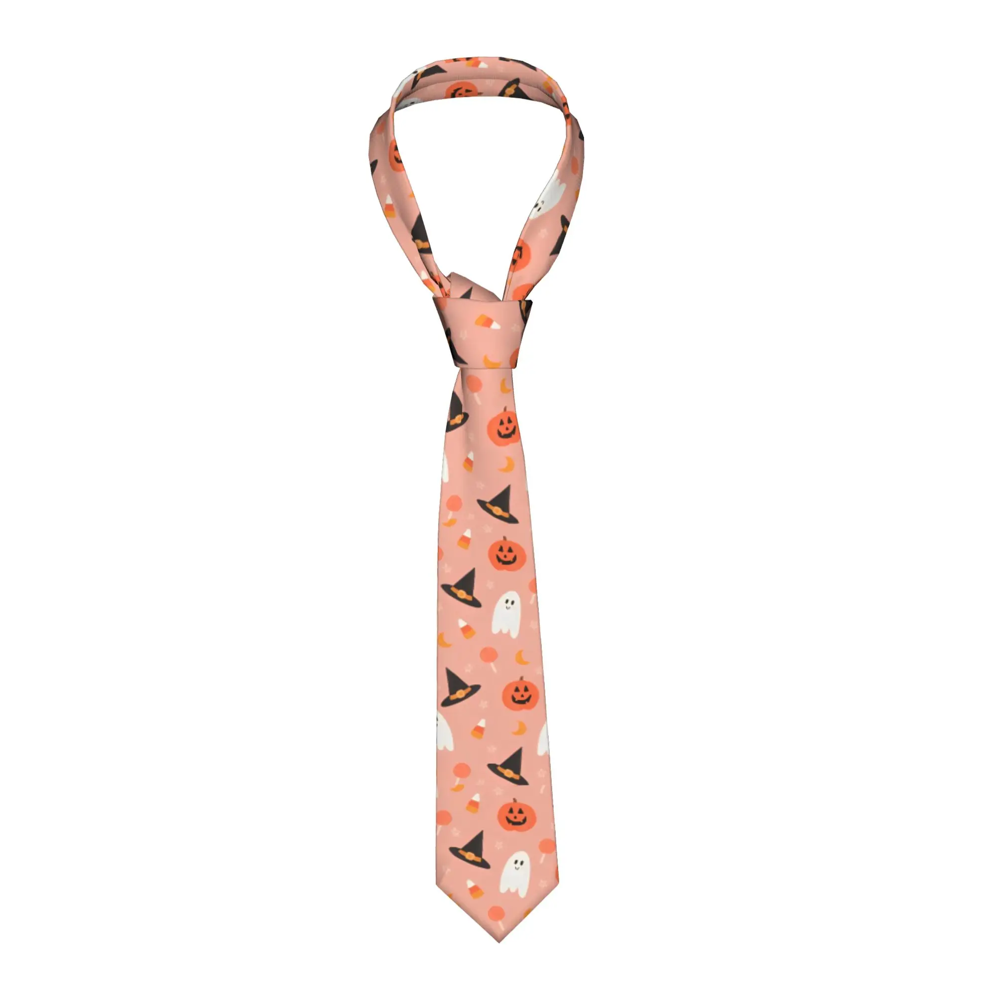 Halloween Pumpkins Ghosts Necktie Unisex 8 cm Trick or Treat Cute  Neck Ties for Mens Shirt Accessories Cravat Wedding Office
