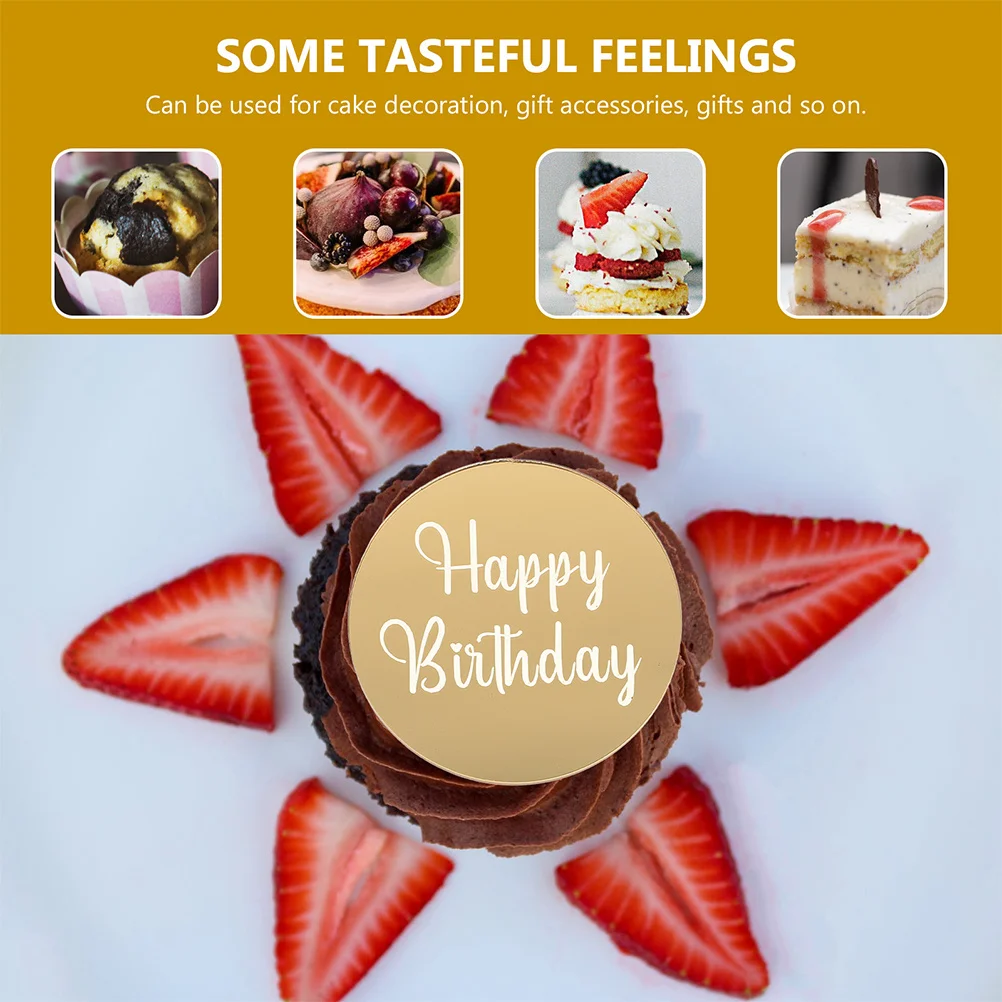 

20Pcs Cake Decoration Perfect Size Birthday Cupcake Toppers Party Supplies Dessert Decoration Child Photo Prop