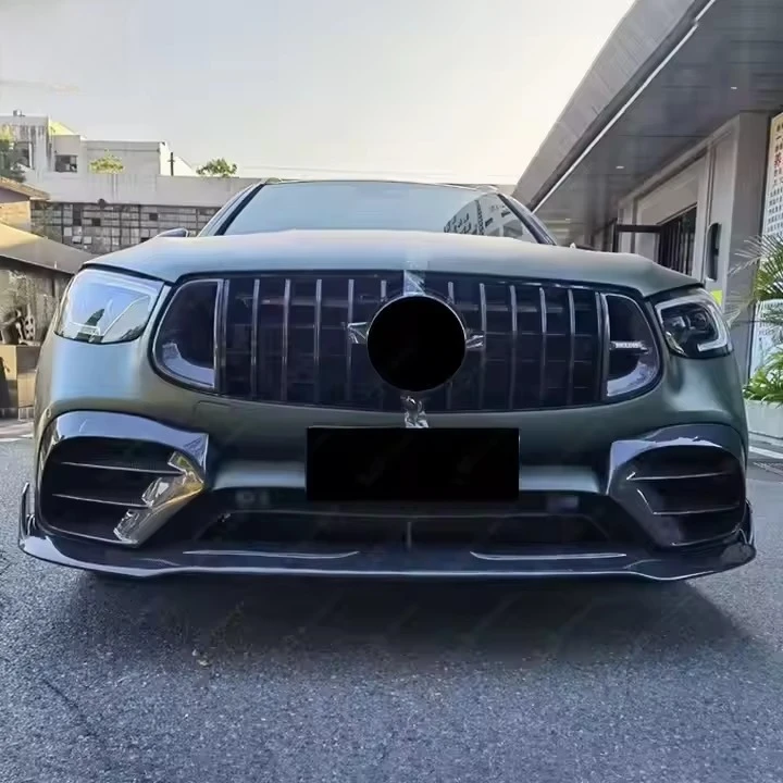 Carbon Fiber Body Kit for Benz GLC63 SUV Upgrade B Style Front Lip Rear Diffuser Grille Spoiler Body Kit