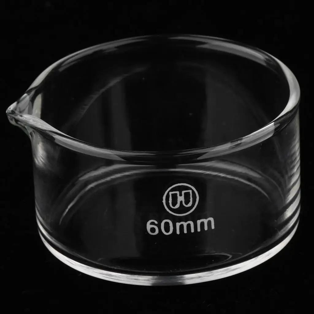Transparent Borosilicate Glass Crystallizing Dish Reusable Large Deep Bowl for Laboratory Sample Culture and Food Prep