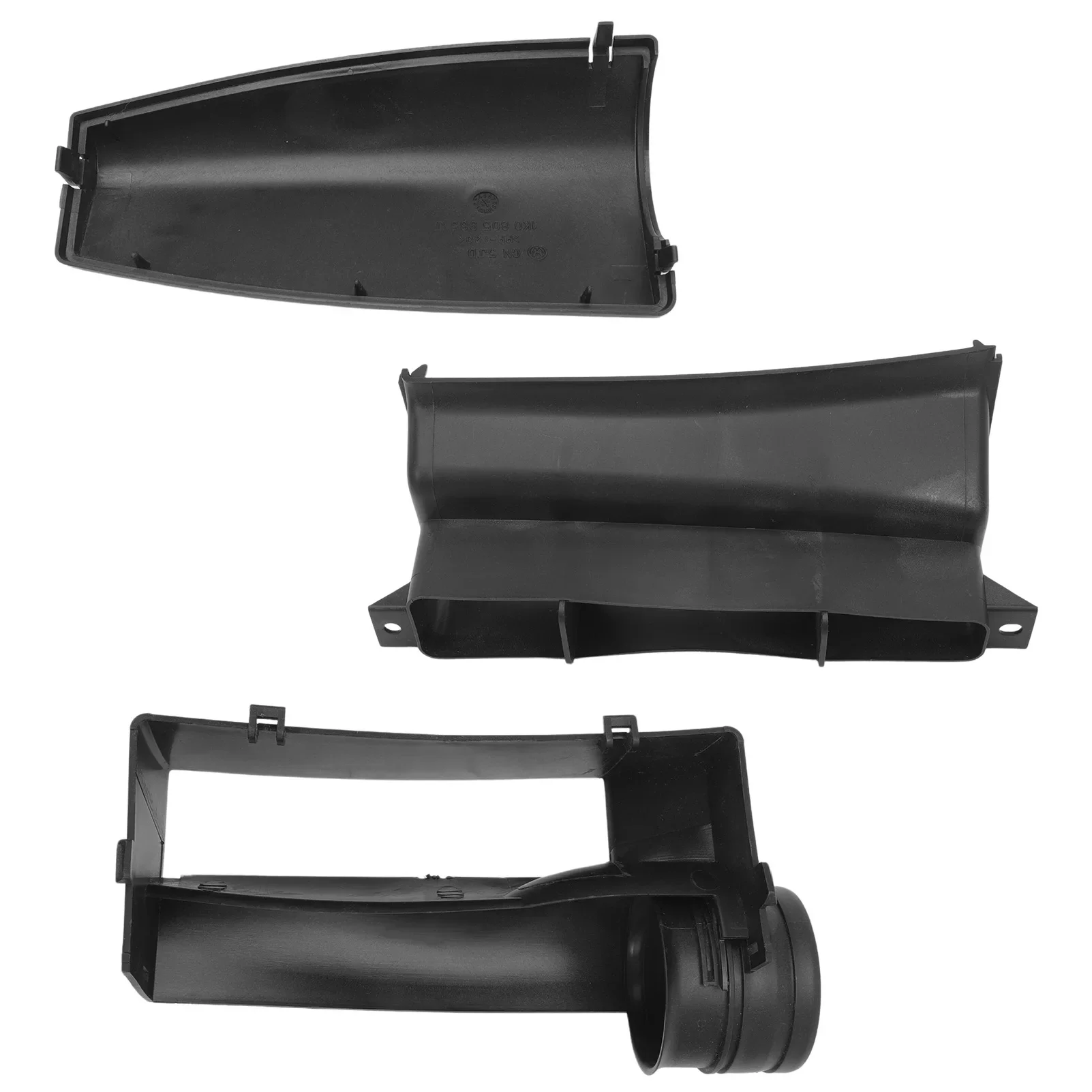 3 PCS Engine Air Intake Duct Black Set for Audi A3 Jetta GLI GTI MK5 EOS 1K0805971C9B9 1K0805965J9B9 1K0805962E9B9