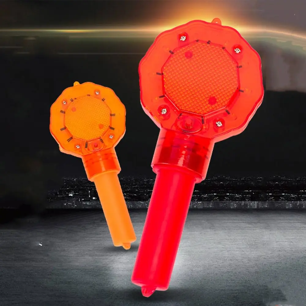 Red Plum Blossom Warning Light Safety Handheld Traffic Safety Signal Beacon Universal Portable Emergency Flashing Light