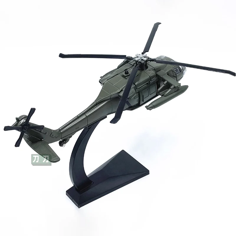 Diecast 1:64 Scale American UH-60 Black Hawk helicopter Alloy Finished Simulation Model Static Decoration Souvenir Gifts