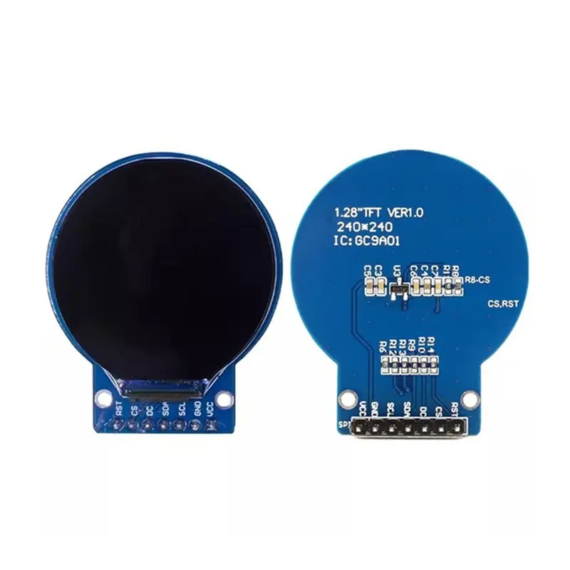 DIY 스마트 아두이노 ESP32 시계 프로젝트용 ABZW 10개 1.28인치 원형 TFT LCD 디스플레이 240X240 GC9A01 드라이버