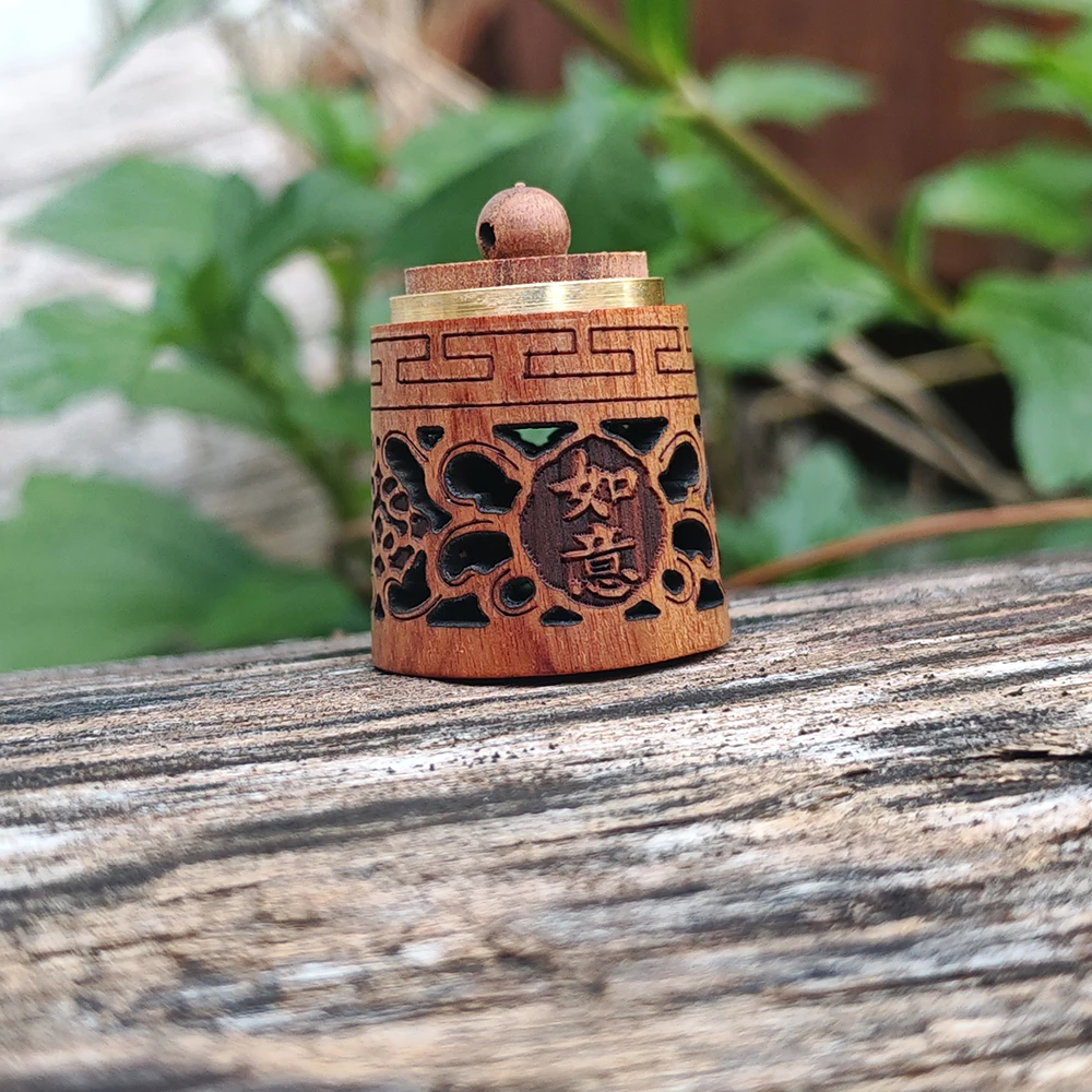 1.1 Inch Wooden Scented Sachet Ornament, Openable, Simple Style, Suitable for Housewarming Gifts, Holiday Decorations, New Year Gifts, Back-To-School Season Gifts, Home Decoration, Party Decorations, Office