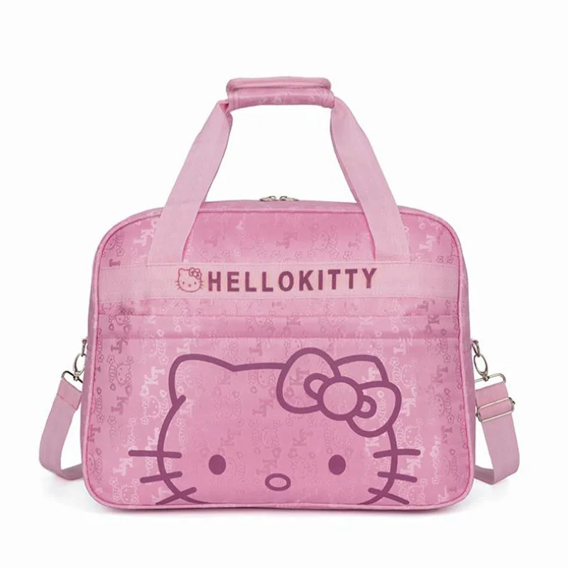 

New Kawaii Cute Sanrio Hellokitty Bag Large Capacity Short Distance Travel Bag Mummy Bag Multi Functional Luggage Bag For Girls