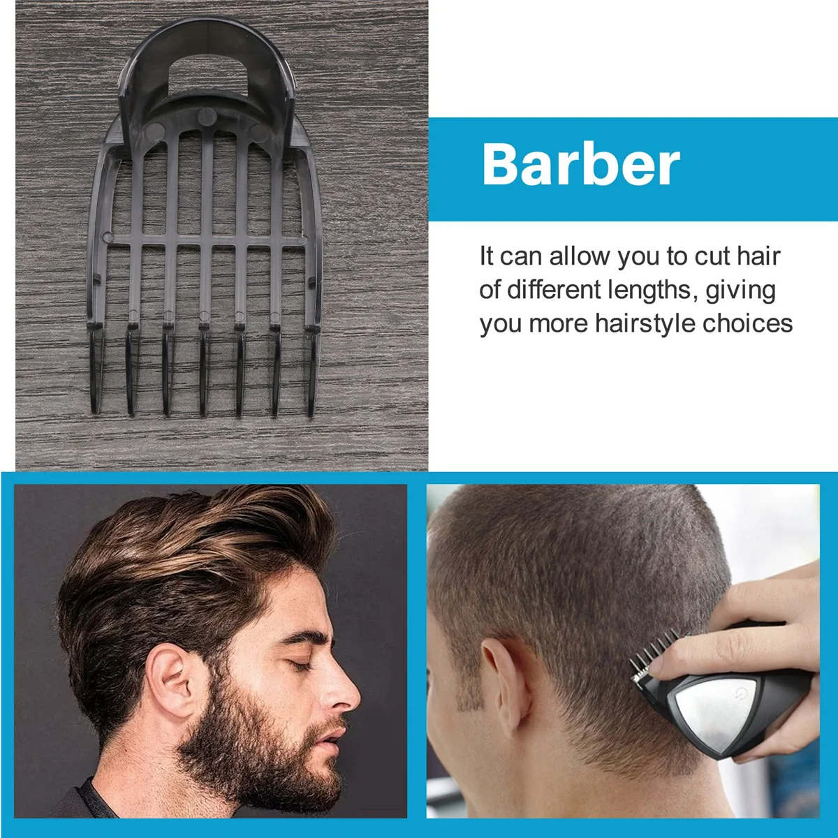 

L62A3-15mm Hair Clipper Comb for Philips QC5510 QC5530 QC5550 QC5560 QC5570 QC5580 Hair Trimmer Replacement Comb