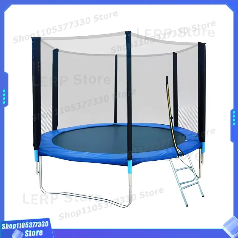 Large Outdoor Trampoline For Kids Garden Jumping Park Fitness Equipment Safe Bouncing Bed For Children Backyard Play Area
