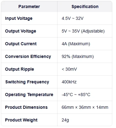 XL6009 DC-DC Step-Up-Boost-Modul 4,5-32V auf 5-35V Einstellbarer Spannungswandler mit LED-Voltmeter – Detail 1
