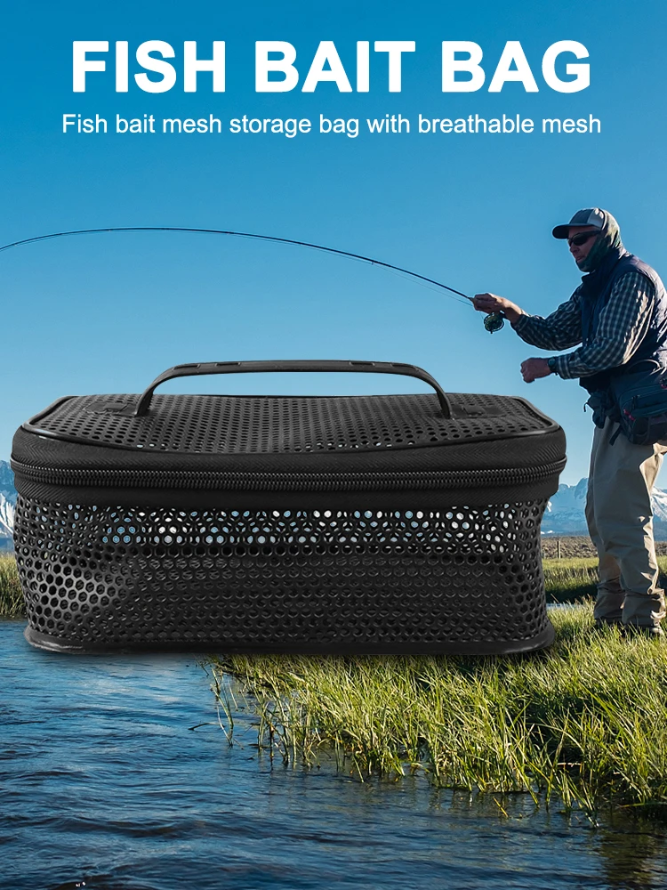 Portable Fishing Tackle Storage Pack Breathable Universal Fishing Tackle Bags Wear-resistant Large Capacity Outdoor Fishing Tool