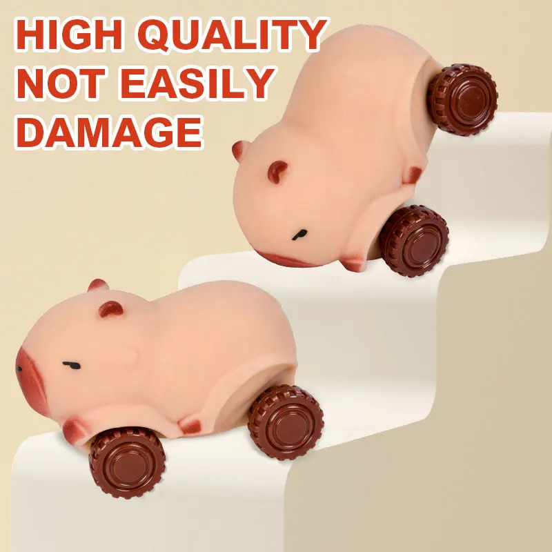 รถคาปิบาราแปลงร่าง TPR บีบและดึงคลายเครียด ของเล่นเด็ก รถแปลงร่างยืดได้ บีบคลายความเครียด รถแรลลี่บีบเล่น