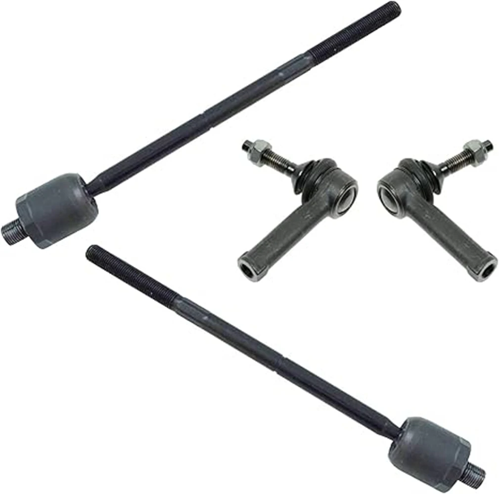 TRQ Front Inner and Outer Tie Rod Set Compatible with 2010-2012 Ford Flex Taurus 2009-2012 Lincoln MKS MKT