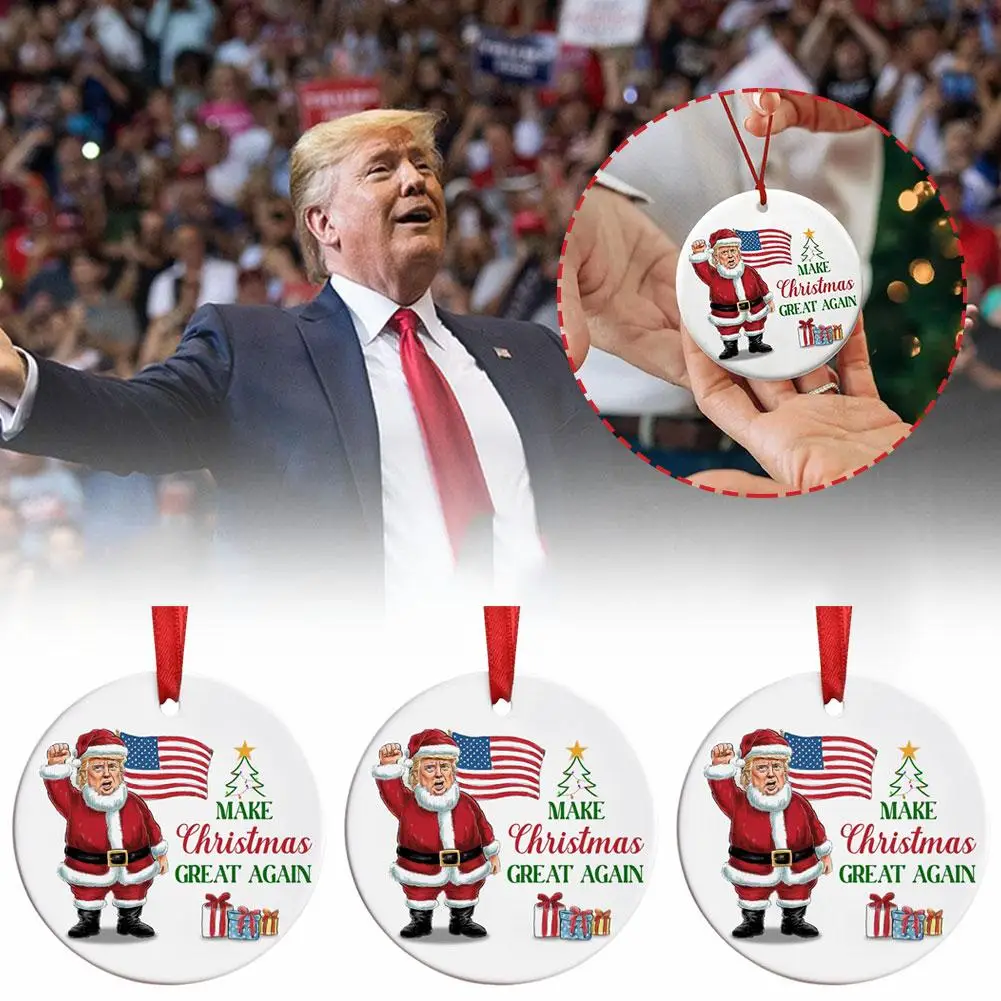 Make Great Again Christmas Ornament, You Missed Ornaments, Funny Santa Claus 2024 Ornament, Gifts For Supporter Q7l5