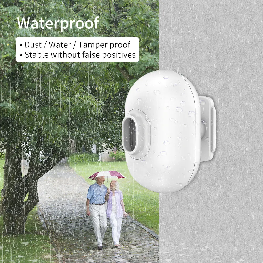 Ostaniot Wireless Outdoor PIR Motion Sensor 433MHz Waterproof Infrared Detector Pet-immune For Home Alarm System Remote Control