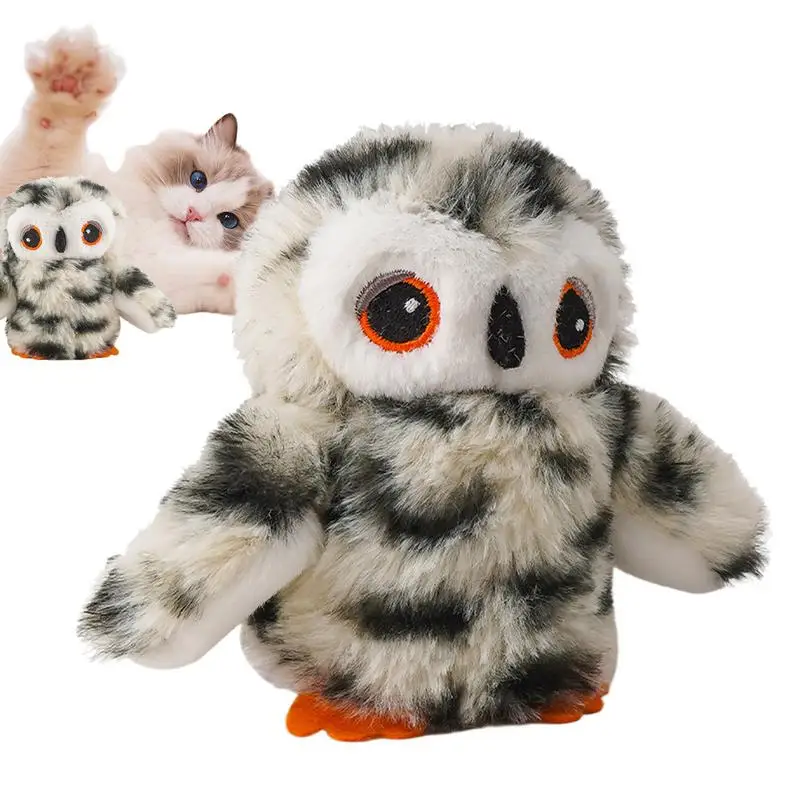 

Chirping Bird Cat Toy Flapping Wings Realistic Cat Bird Toy Interactive Motion Activated Kitten Play Companion Rechargeable