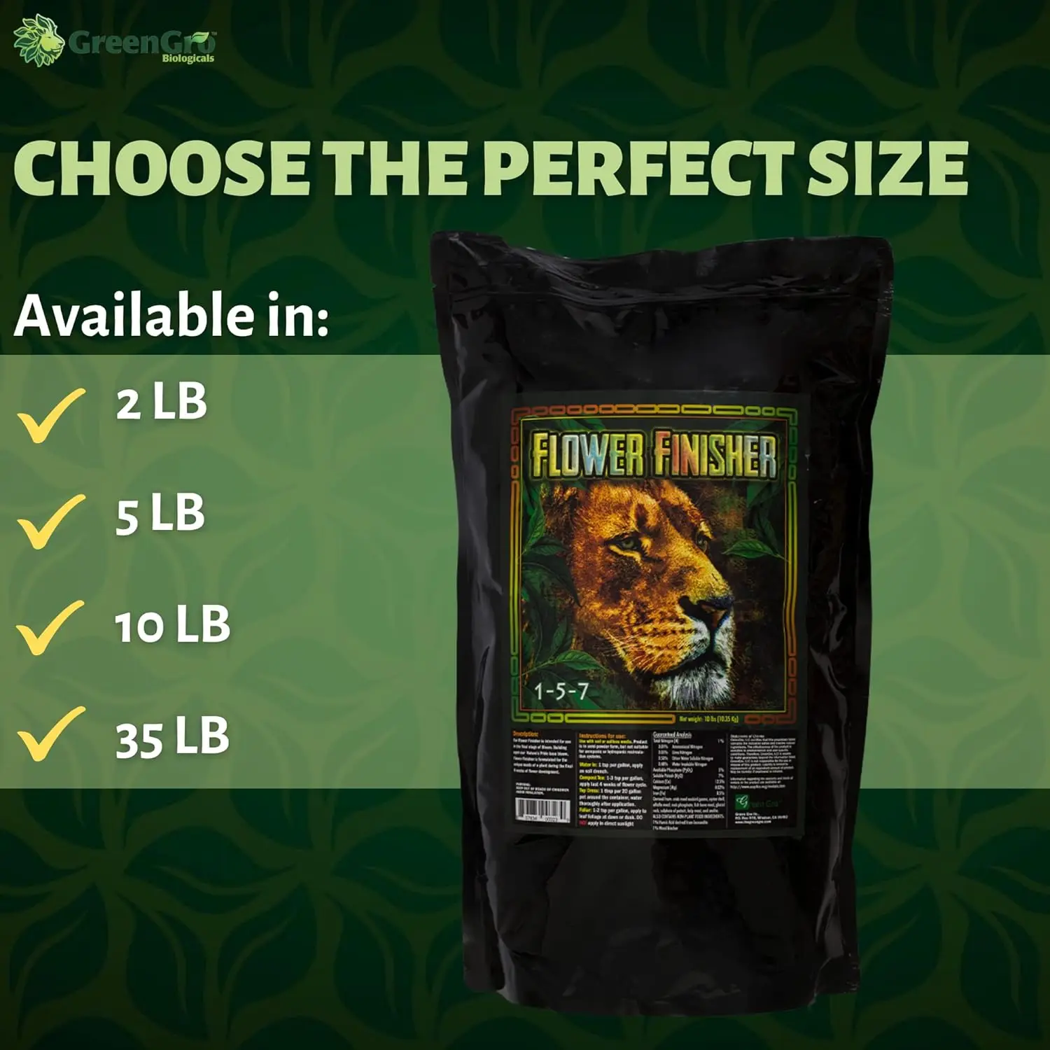 Big Bloom Booster for Plants in Flower/Ideal Nutrients to Maximize Yields/P-K Booster Phosphorus Fertilizer/Denser & Bigger Buds