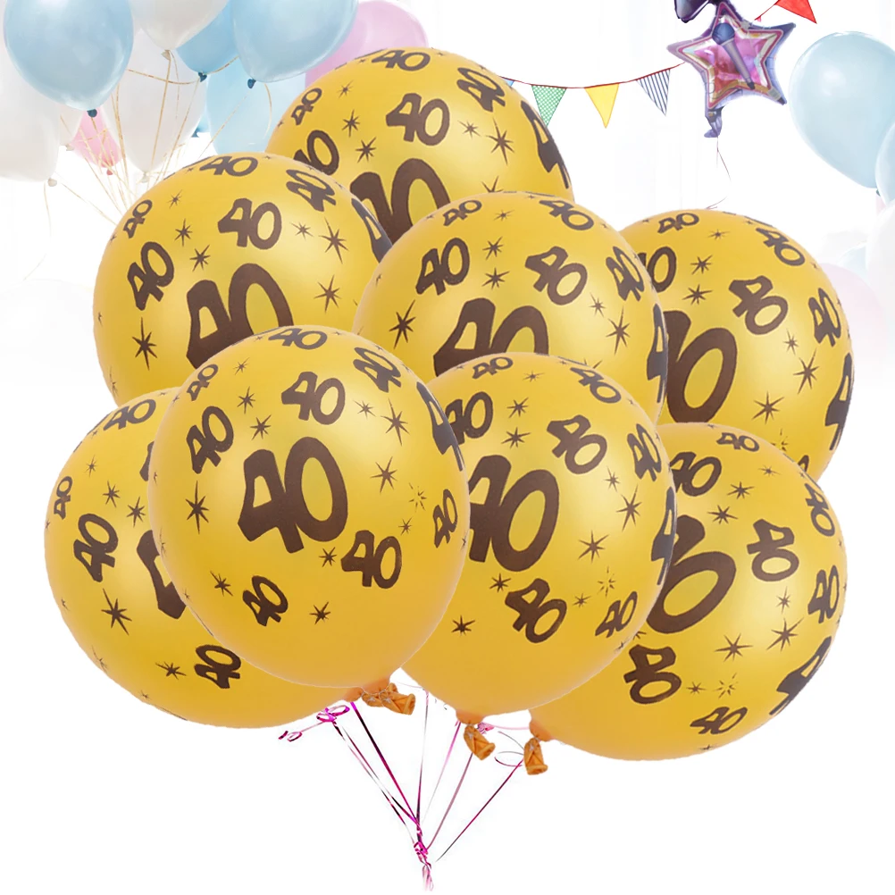 

birthday balloons birthday decorations birthday latex balloons birthday rubber balloons number 40 balloons