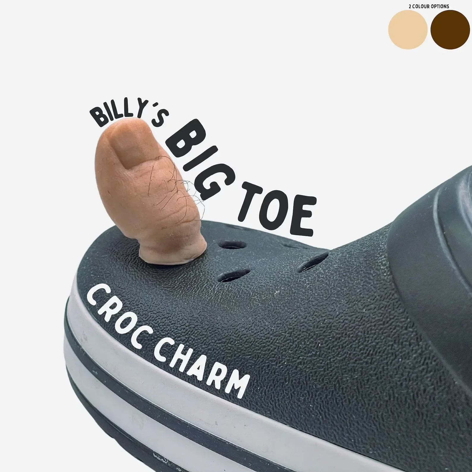 Big Toe Croc Charm simulazione pollice fibbia per scarpe simulazione creativa Spoof pollice fibbia per scarpe fai da te 3d Toe ciondolo per scarpe