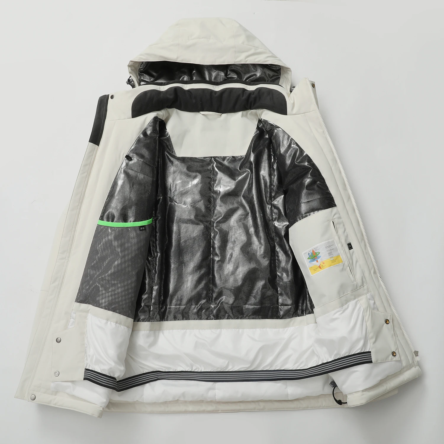 سترة وسراويل تزلج شتوية للرجال - مقاومة للرياح، دفء سميك للتزلج على الجليد والرياضات الخارجية، بغطاء للرأس مع جيوب #6