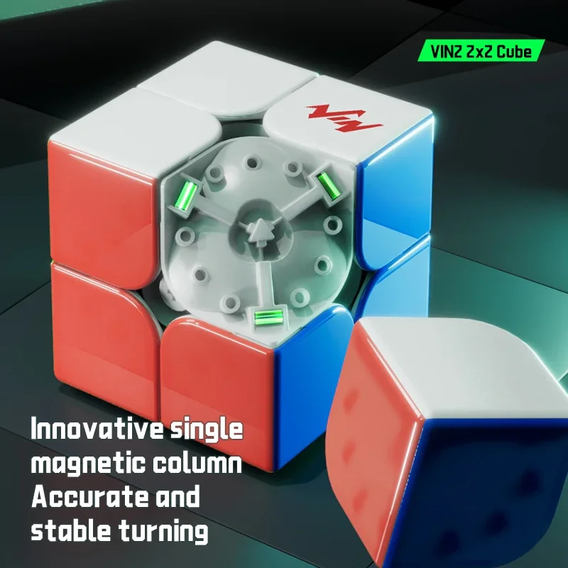 [ECube] Vin Cube 2M 2x2x2 Core magnético UV Vin 2 MagicCube MGC diseñador más nuevo cubo mágico de velocidad Vin Cube 4x4x4 cubos mágicos