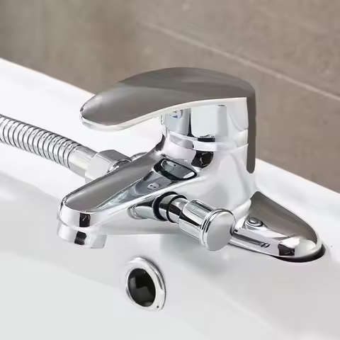 Bathroom Mixer Faucets Deck Mounted Shower Faucet Household Toilet WashBasin Hot and Cold Tap Multifunctional Chrome Faucet