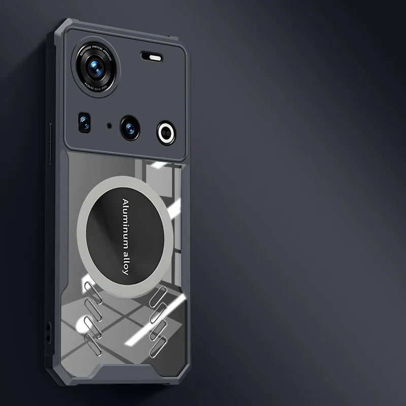 

Магнитный чехол для ZTE Nubia Z70 Ultra Heat Dissipation, задняя крышка с беспроводной зарядкой для NUBIA Z60 Ultra Z70Ultra Shell