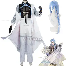 Anime Game Nu: Carnevale Edmond Costume Cosplay Parrucca Uniforme Mantello Set completo Donna adulta Uomo Fantasia Abito da ballo in maschera di Halloween