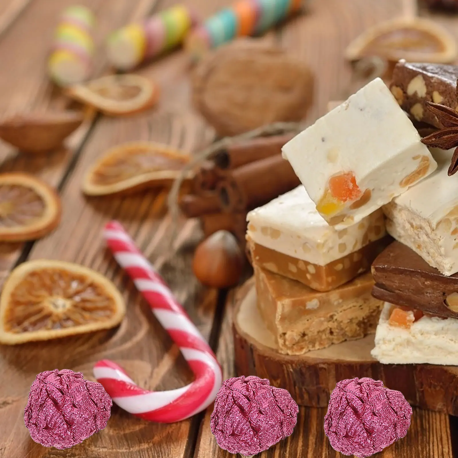 

100pcs Candy Wrappers Wrapping Papers Secure Easy Use DIY Baking Tools Halloween Sweets Packaging