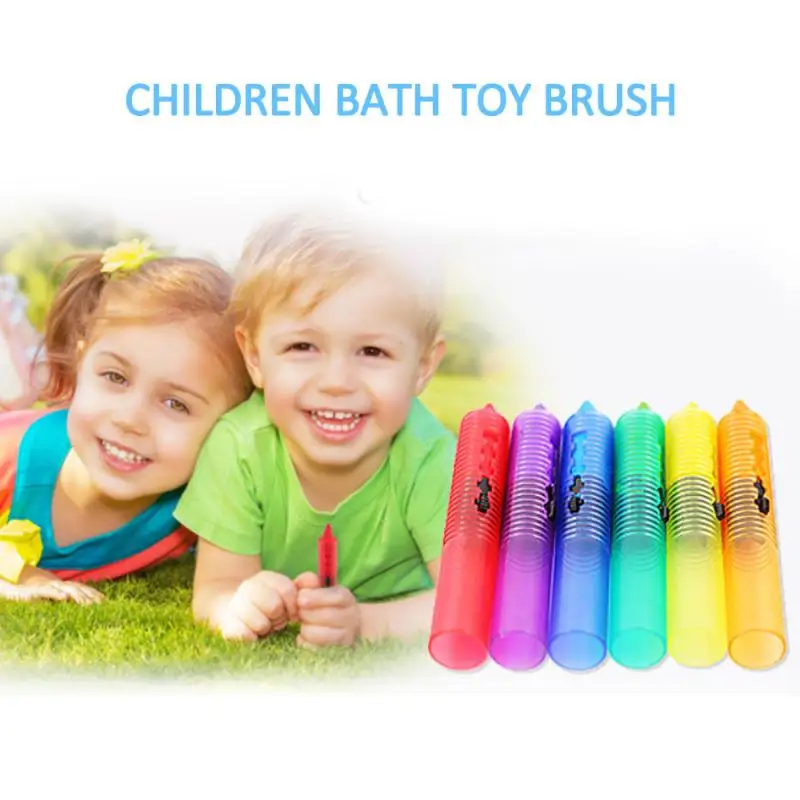 1/2PCS Children's Crayon Suit Non-toxic and Safe Food Color Wax Paintbrush Can Be Wiped   Bath Toys for Kids  Kids Toys