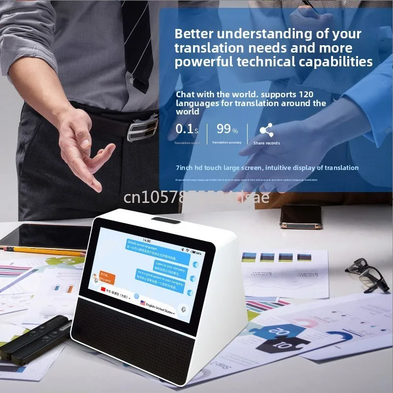 2025 New Dual Screen Multi-Chinese Online Translator Simultaneous Translator Hotel Business Front Desk Airport Special
