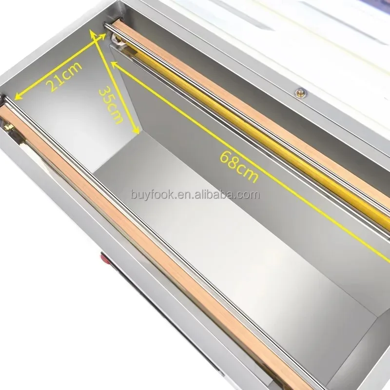 DZ 880 PD Desktop Semi Automatic Vacuum Sealing Machine For Rice Meat Fish Food Packaging Work
