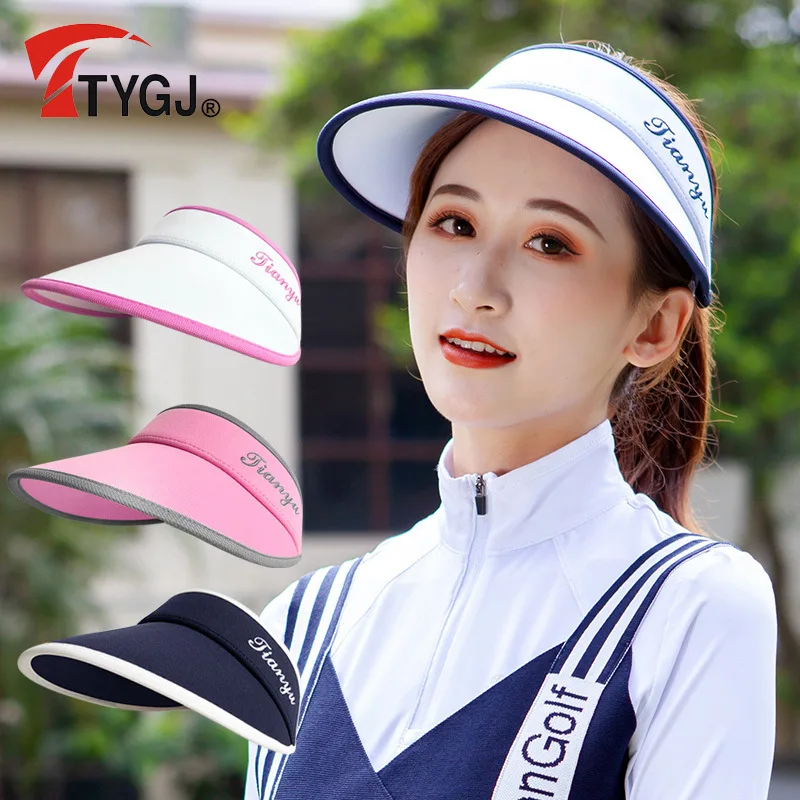 

Golf Hat Sun Shading Open Top Large Brimmed Hat Versatile Sun Hat Face Blocking Sun Protection no Top Hat 골프모자