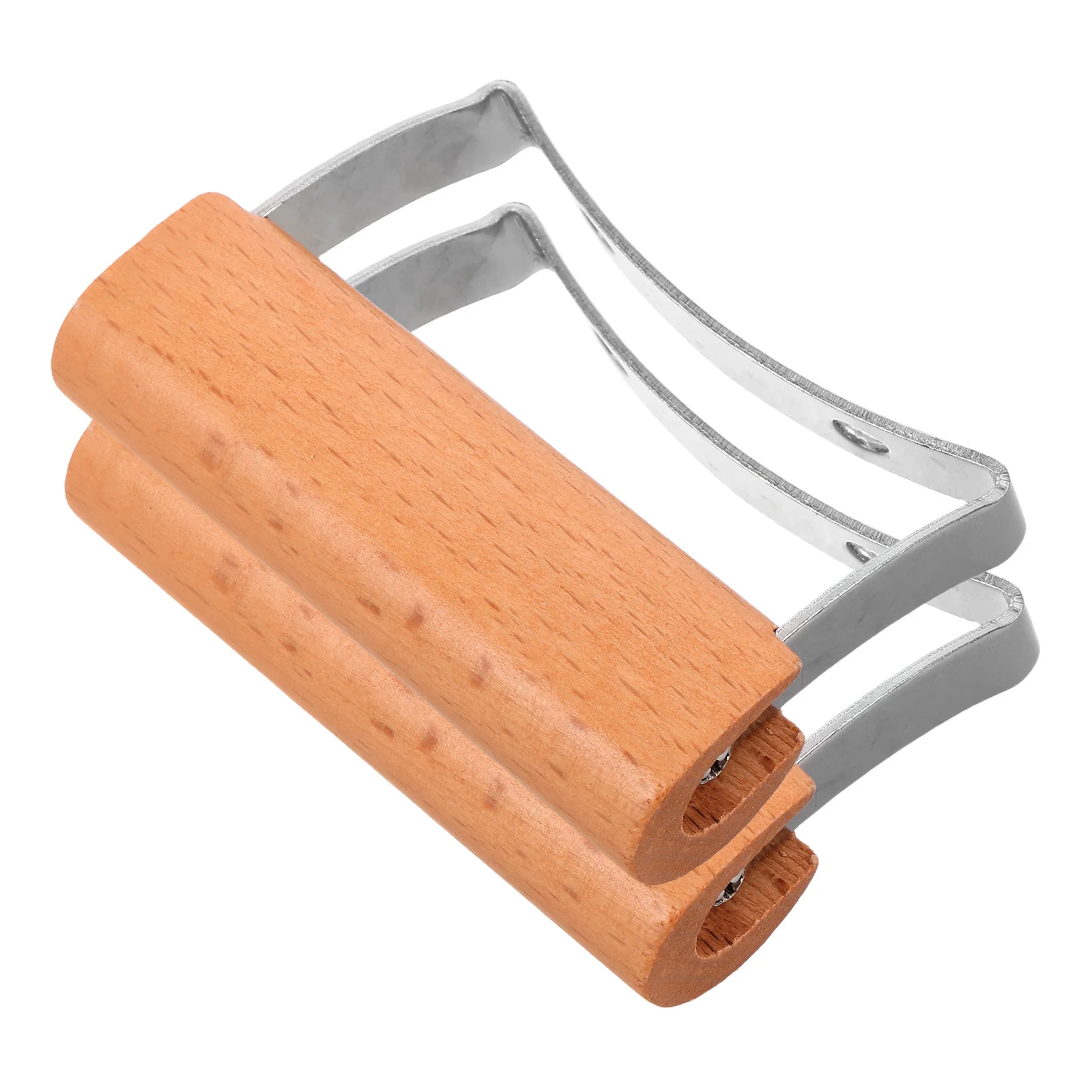 

2pcs Wooden Cookware Handle Accessories Replacement Pot Ears Ergonomic Heat Resistant Detachable Pan Handles for Pressure