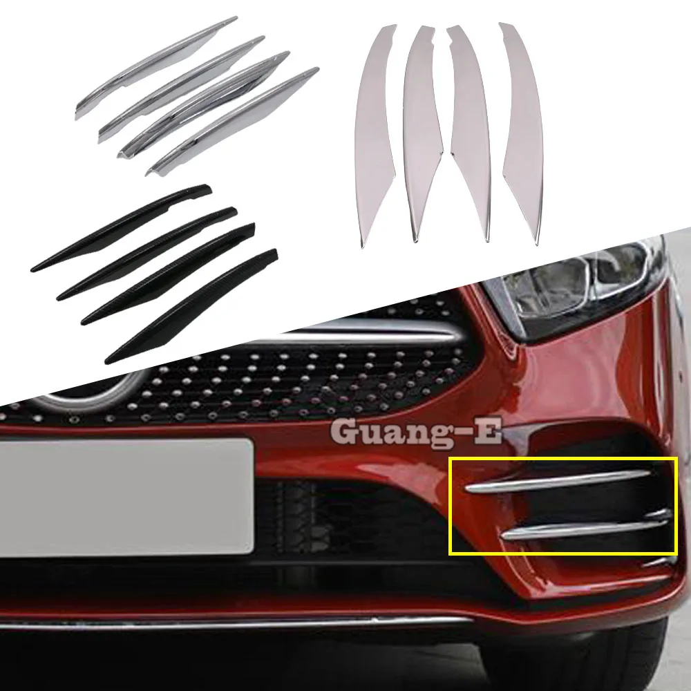 

For Mercedes Benz A Class W177 A180 A200 A250 2019 2020 2021 2022 2023 Front Fog Light Lamp Eyebrow Frame Cover Trim Panel Stick