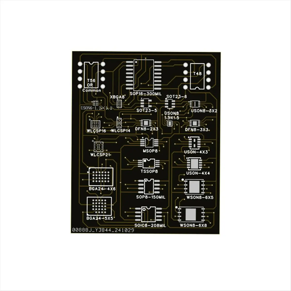 [2026 Trend]T22 Burning Seat 22-in-1 Chip BIOS Reader/Writer Adapter Board WSON8 QFN8 Test Seat 4 X 4 ROM Errom
