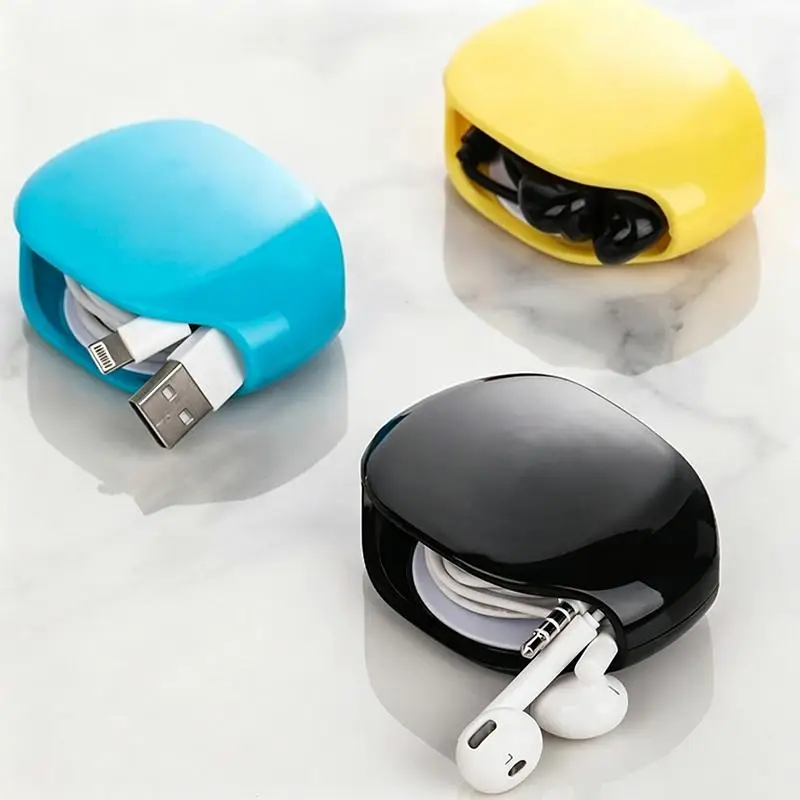 Automatic Data Cable Management Box Automatic Retraction Self-Winding System For Sorts Earphone Data Charging Cables