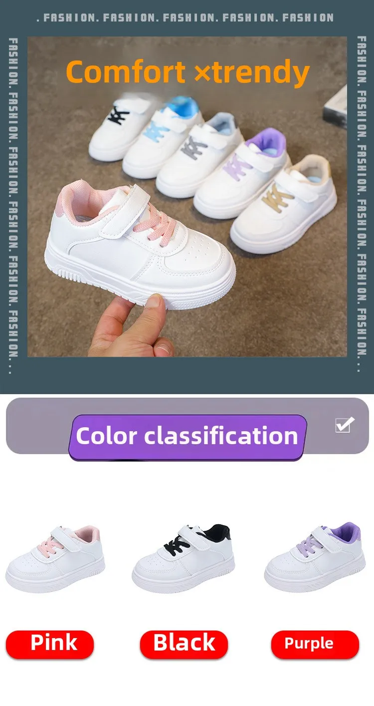 2026 Herbst Kinder Barfußschuhe mit breiter Zehenbox für Jungen und Mädchen – Minimalistische Sneaker aus leichtem Kunstleder mit Klettverschluss – Detail 3