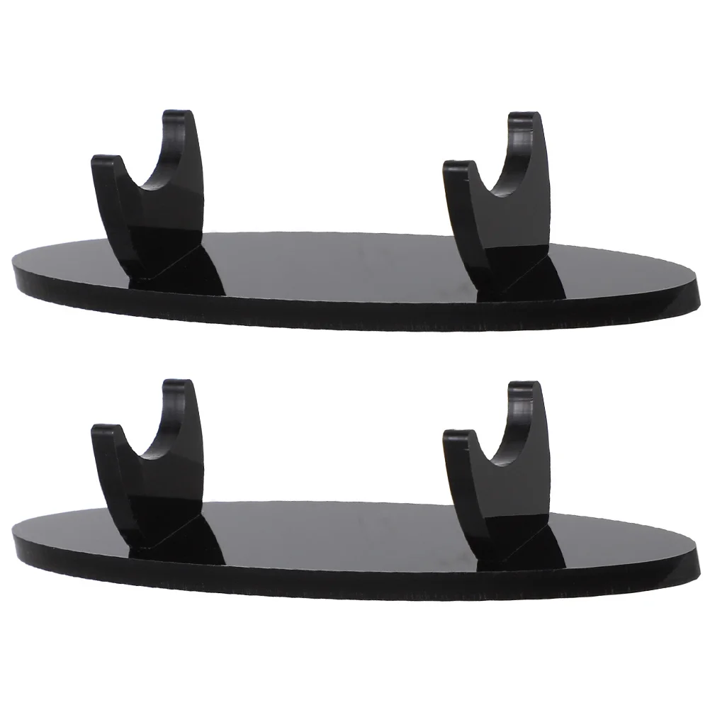 2Pcs Acrylic Pen Holder Display Stand Desktop Organizer Makeup Brush Storage Rack Pen Stand Office Space Saving