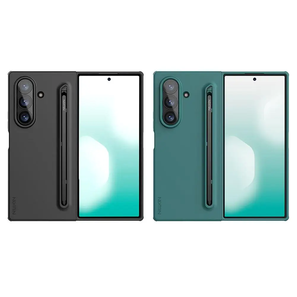 

Для NILLKIN для Samsung Galaxy Z Fold 7, гибкий чехол Pure Fold, защитный чехол из жидкого силикона с дизайном ручки G2C5