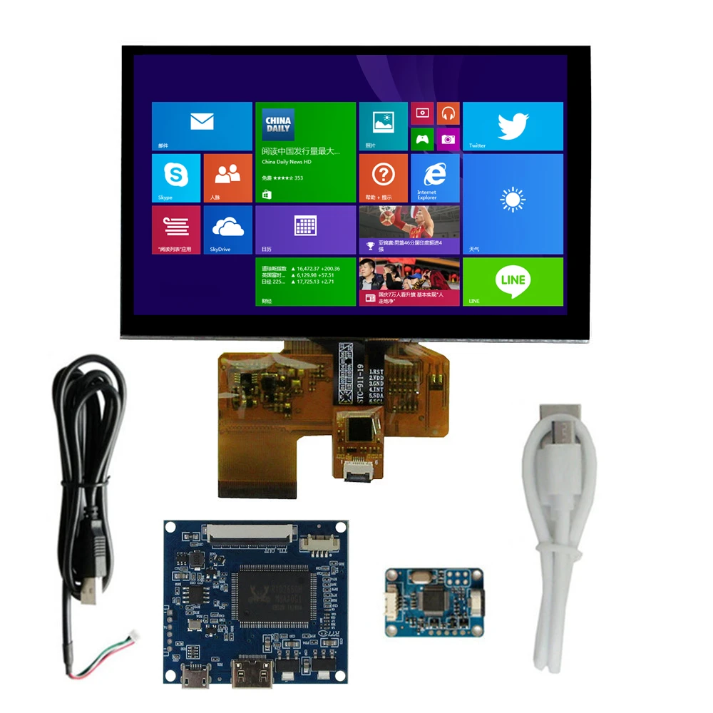5-インチ-800-480-lcd-スクリーンディスプレイとドライブコントローラー、ミニ-hdmi-対応-raspberry-pi-pc-補助サブスクリーン、ミニモニター