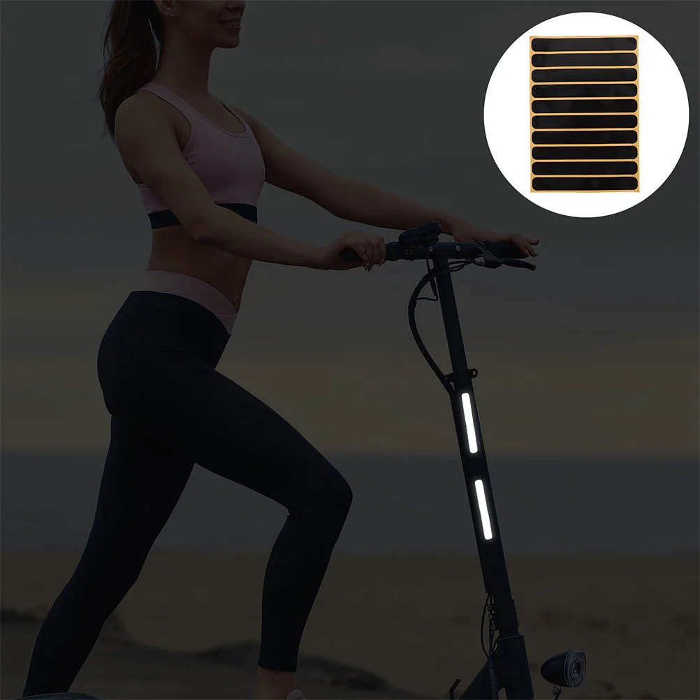 

Motorcycle Stickers Bicycle Reflection Scooter Black Plastic Automotive Reflectors