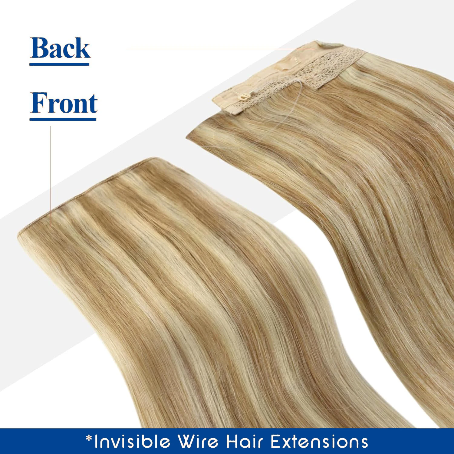 8/613 مستقيم قطعة واحدة كليب في وصلات الشعر كامل رئيس خيط صنارة الصيد سلك وصلات شعر تسليط الضوء على كليب في وصلة إطالة شعر طبيعي #3