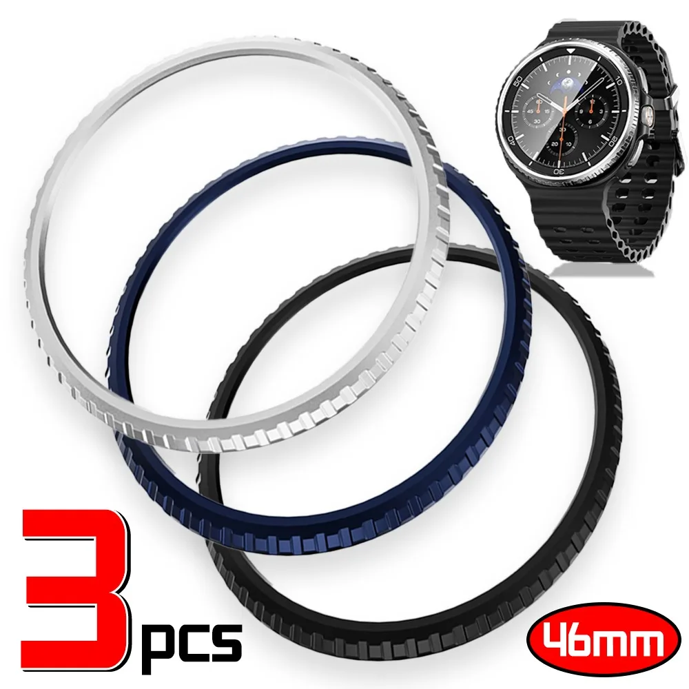 

1-3 шт. металлический ободок для Samsung Galaxy Watch 8 Classic 46 мм защитный чехол кольцо-бампер чехлы для часов Galaxy Watch8 Classic