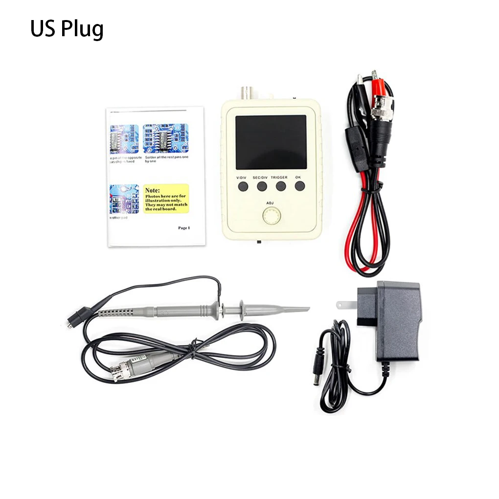 

Colorful Screen Digital Oscilloscope DIY Housing 1Msa/s 200Khz Analog Bandwidth Signal Generator for Beginner Testing