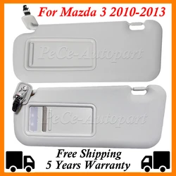 New Car Sun Visor Accessories For Mazda 3 2010 2011 2012 2013 BBM2-69-320C-75 BBM3-69-320C-75 Interior Roof Sunvisor With Light