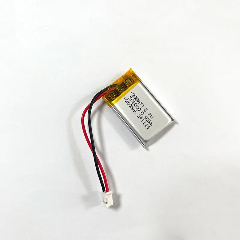 1-10Pcs 502030 3.7V 250mAh Li-Po Lithium Polymer Rechargeable Battery for Bluetooth Headset Smart Watch LED Light Toy 052030 - view 5