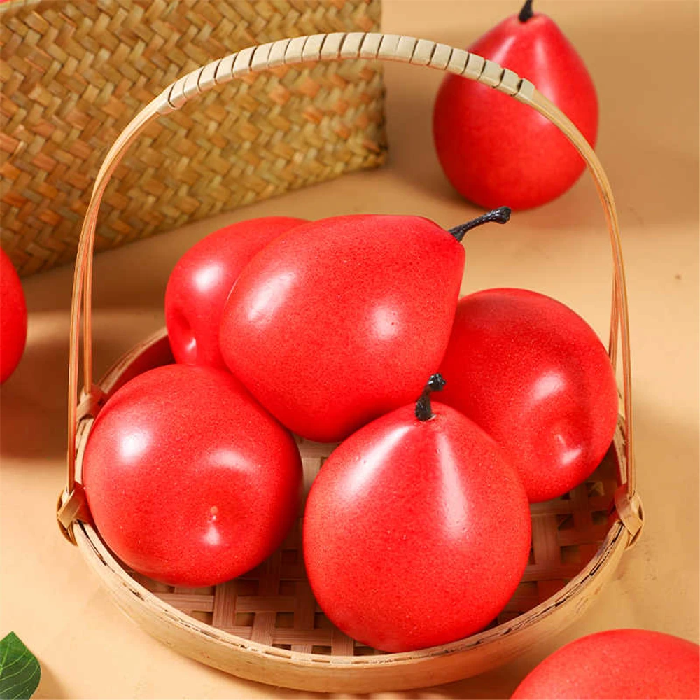 

Artificial Simulation fruit model Photo Props festive party desktop home restaurant hotel shop store decor Pears Fake fruit