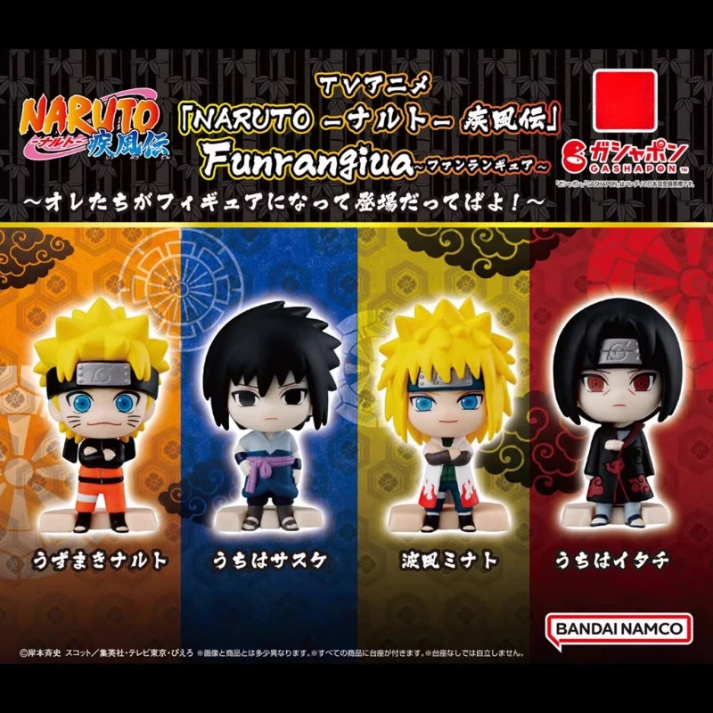 

Original Bandai Naruto Shippuuden Gashapon Anime Figurine Cute Uzumaki Action Figure Kawaii Capsule Toys Gift